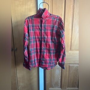 Zara‎ Red and Blue Plaid Casual Shirt